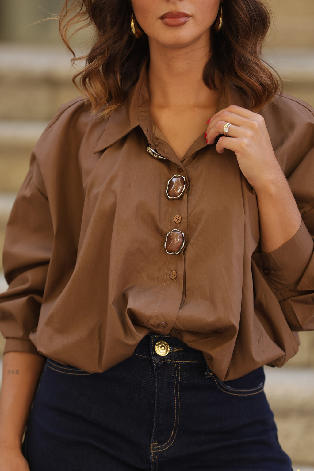 Blusa Capri Castanha — imagem 3