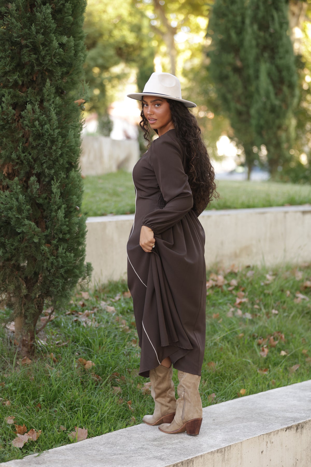 Vestido Arezzo Castanho — imagem 5
