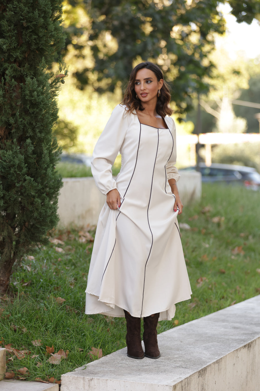 Vestido Arezzo Bege — imagem 2