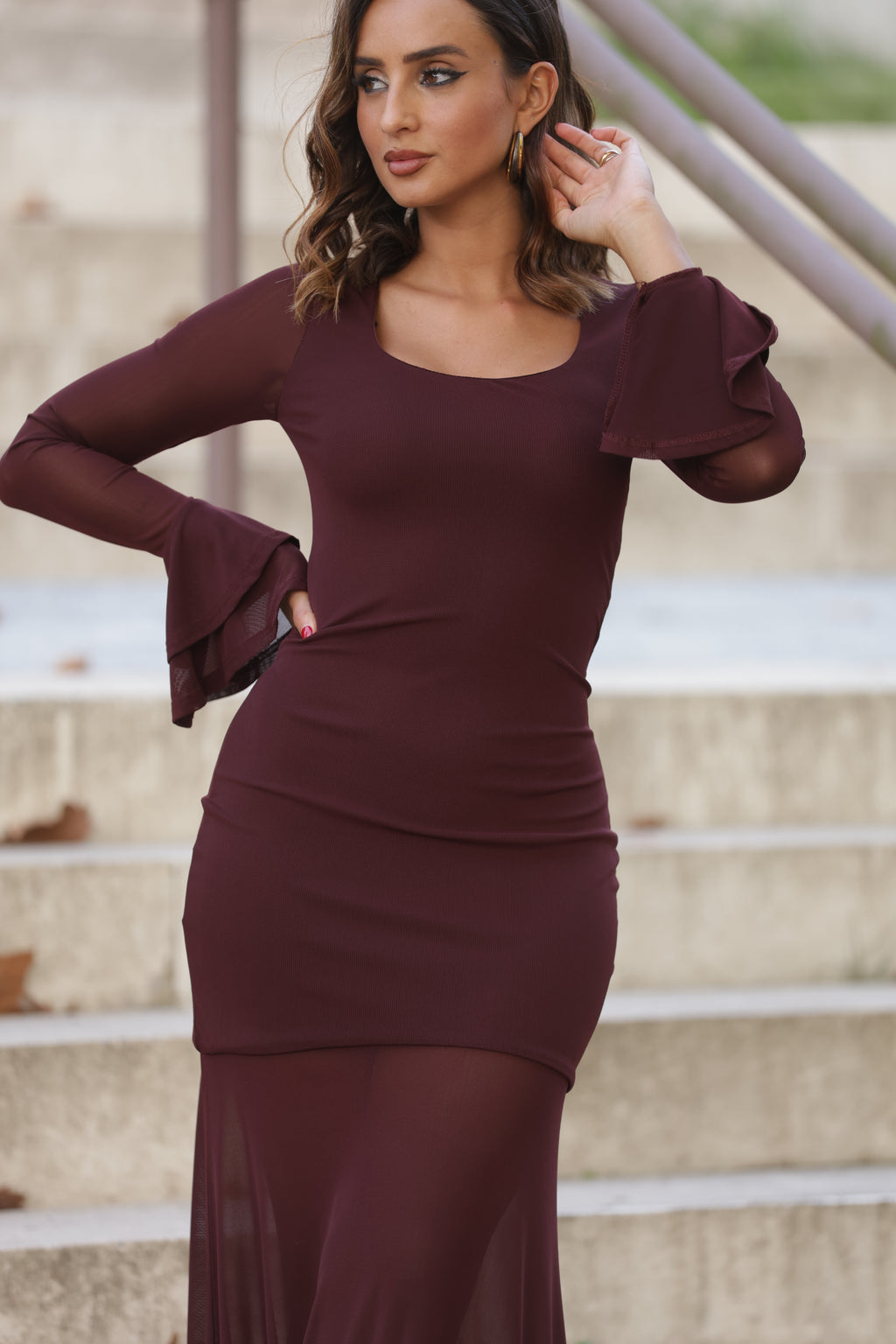 Vestido Bordeaux Malmö — imagem 4