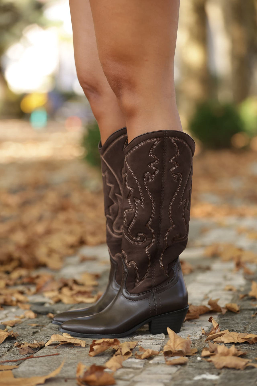 Botas Valongo castanhas — vista lateral
