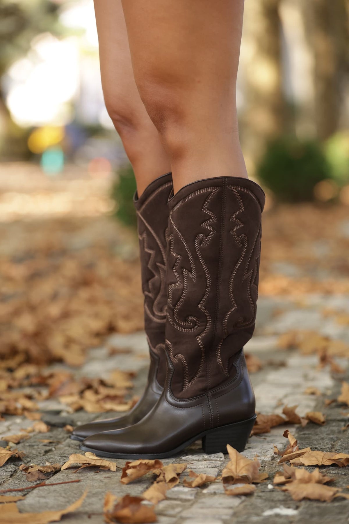 Botas Valongo castanhas — vista lateral