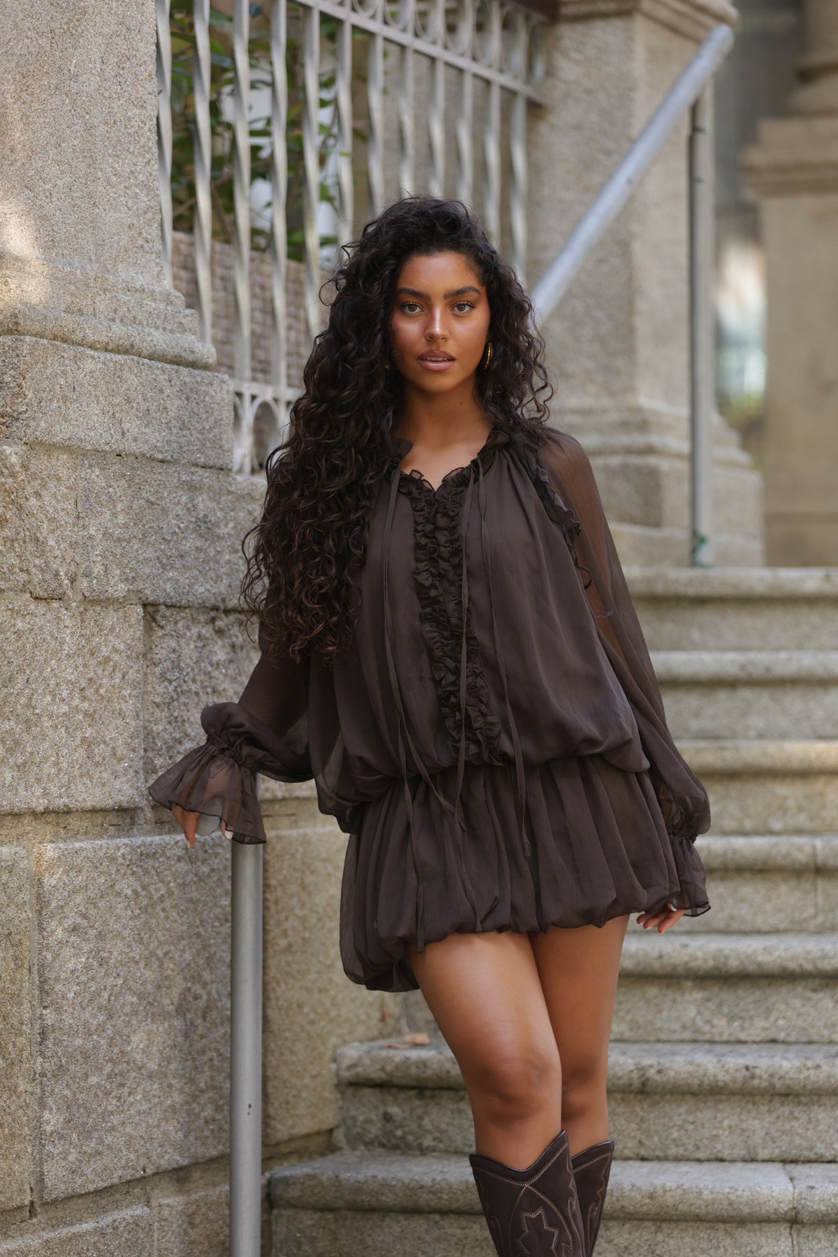 Vestido Ravena Castanho — imagem 2