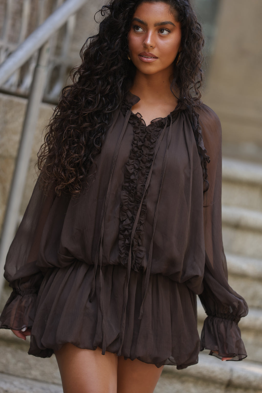 Vestido Ravena Castanho — imagem 3