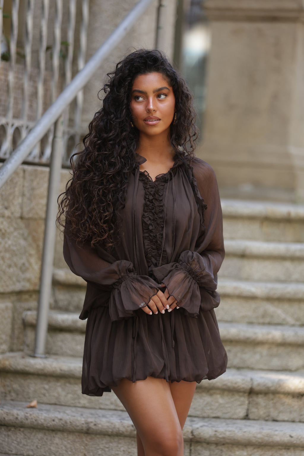 Vestido Ravena Castanho — imagem 4