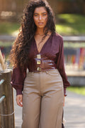 Top/Corset Siena Bordo