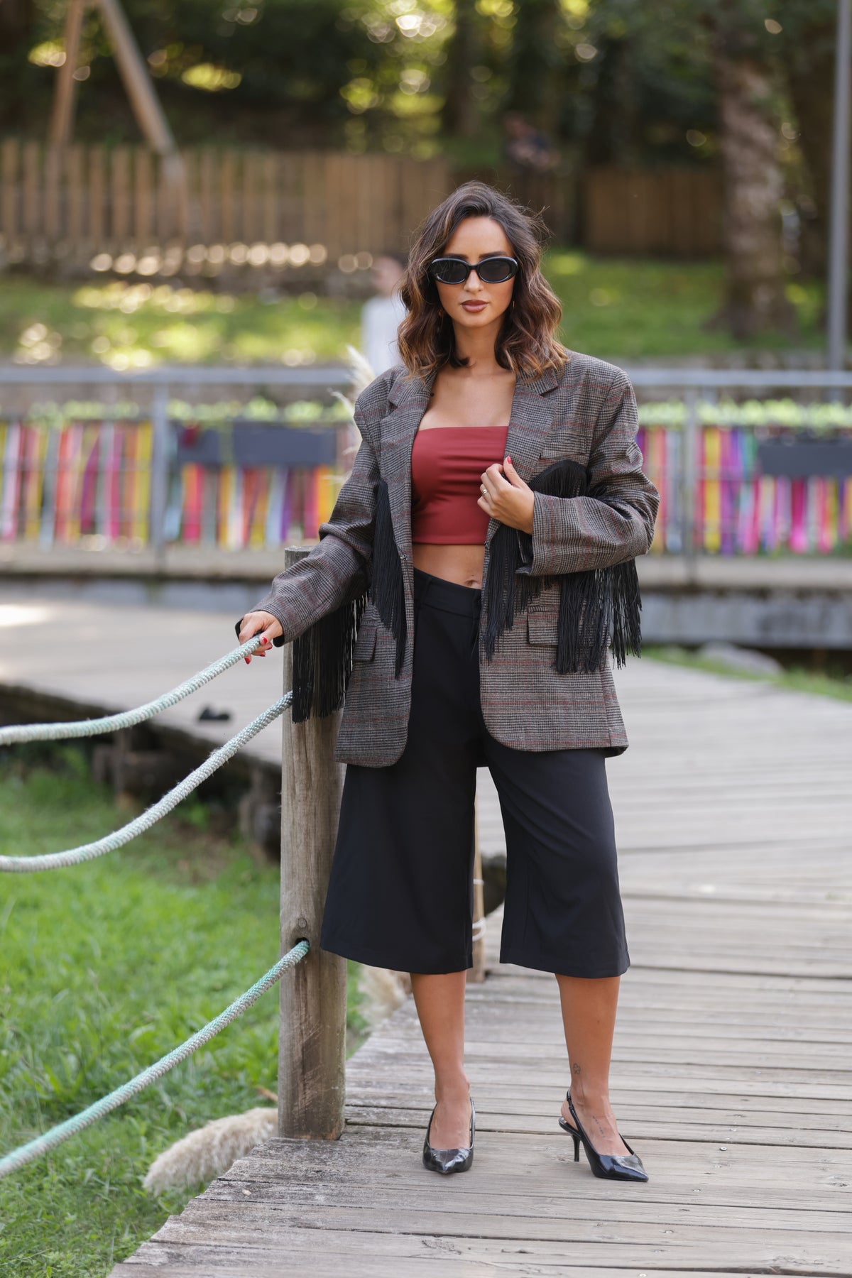 Blazer Córdoba castanho/cinza escuro