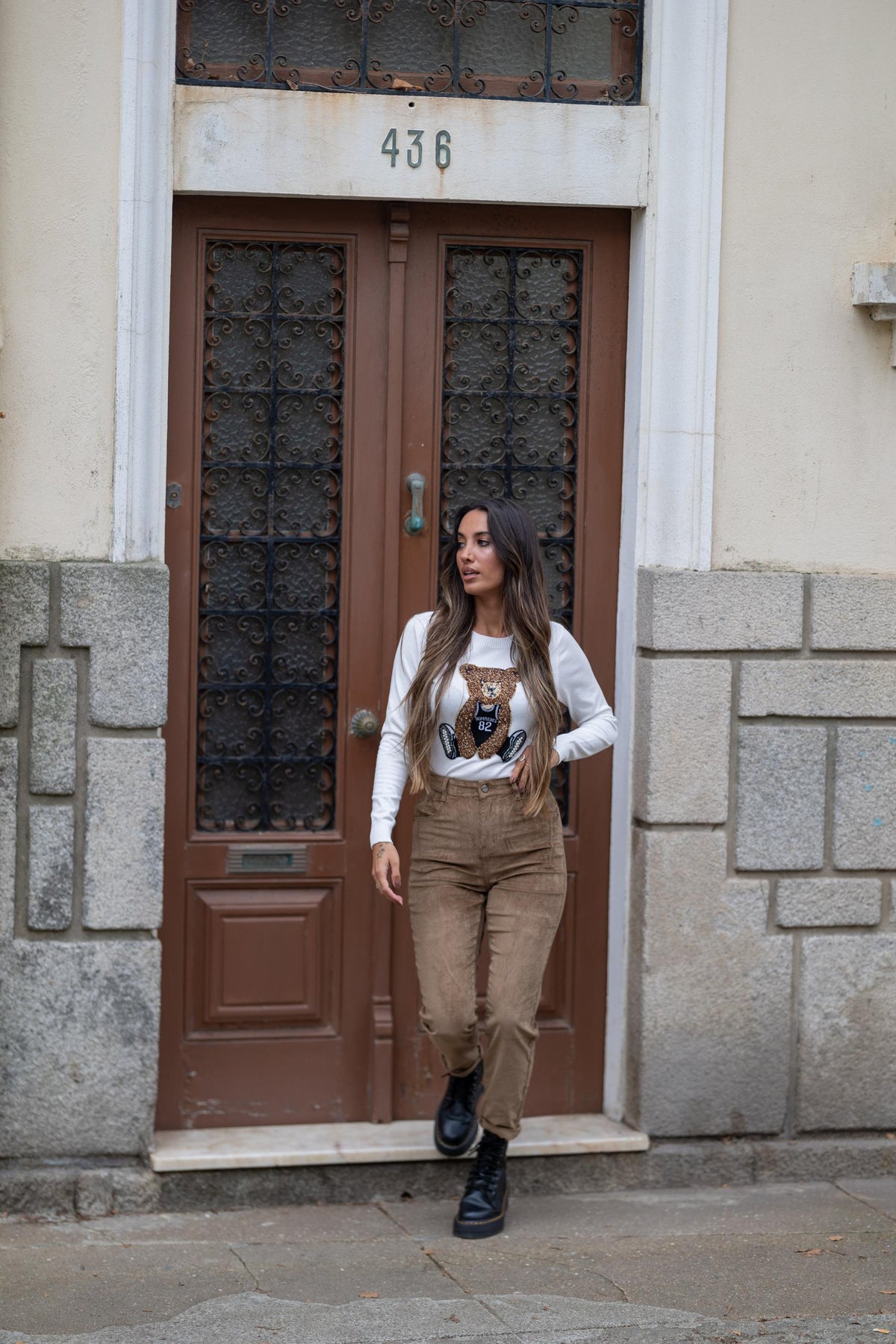 CALÇA BOMBAZINE CASTANHA