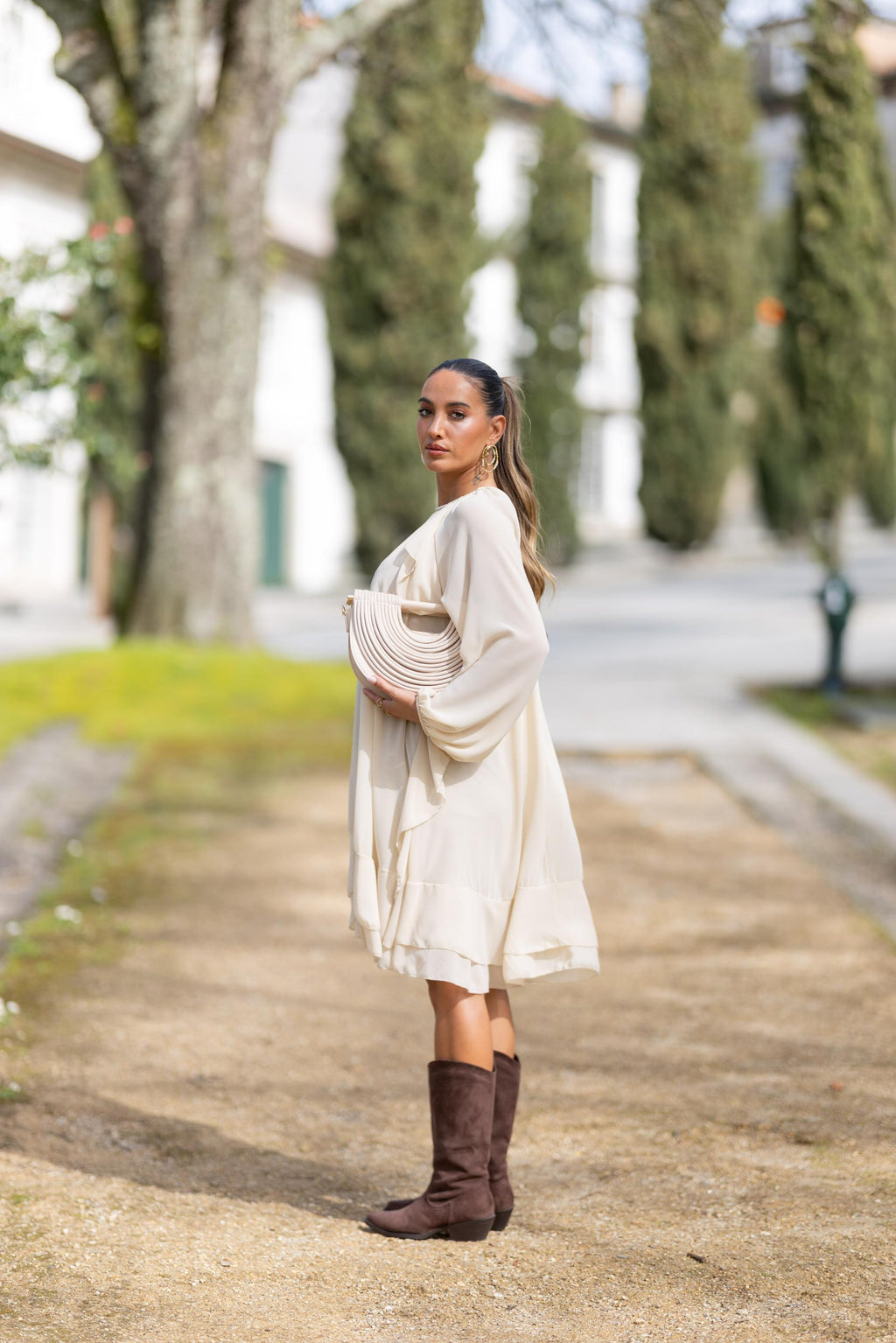 Vestido Capri Fluido - BEGE