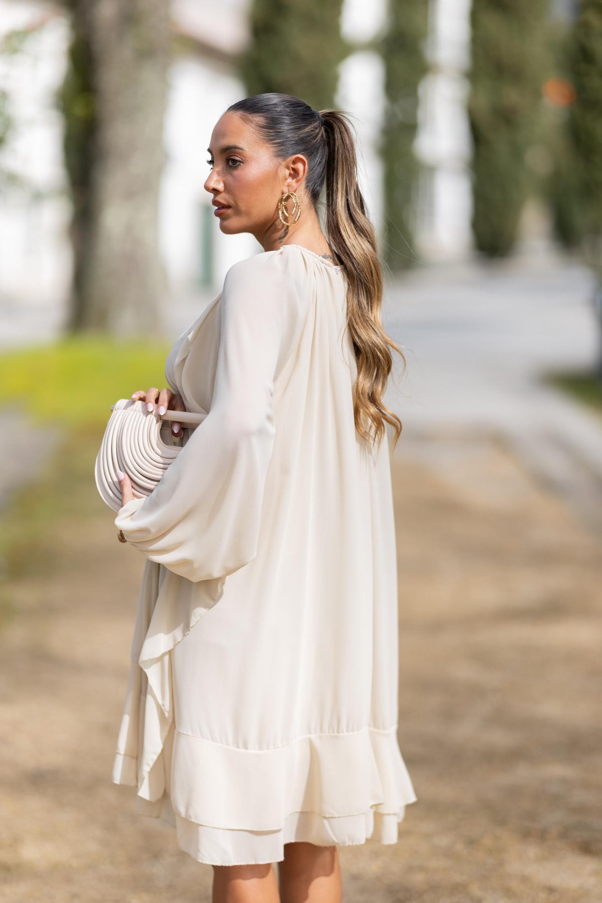 Vestido Capri Fluido - BEGE