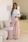 Camisola Branca Efeito Cashmere Ajustada – Básico Elegante Feminino