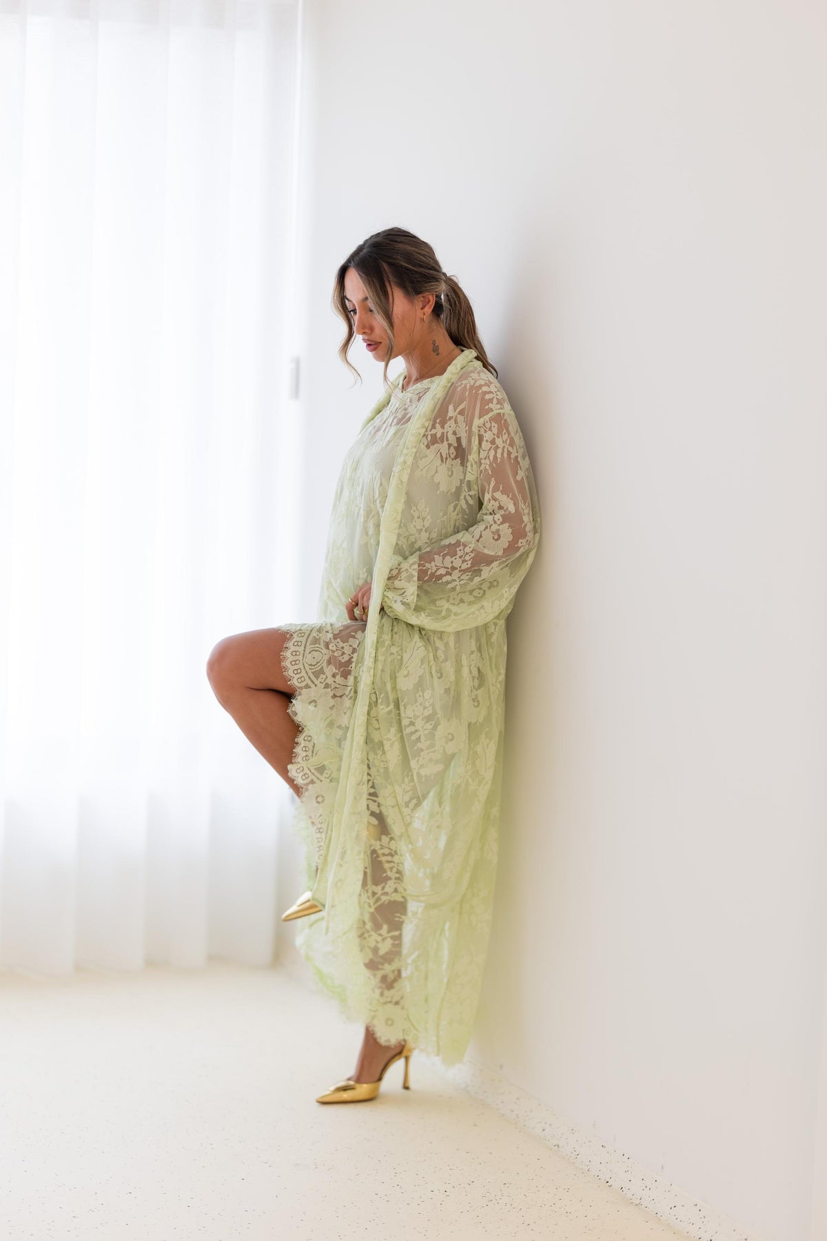 VESTIDO DOLCE VENTO - Pistácio