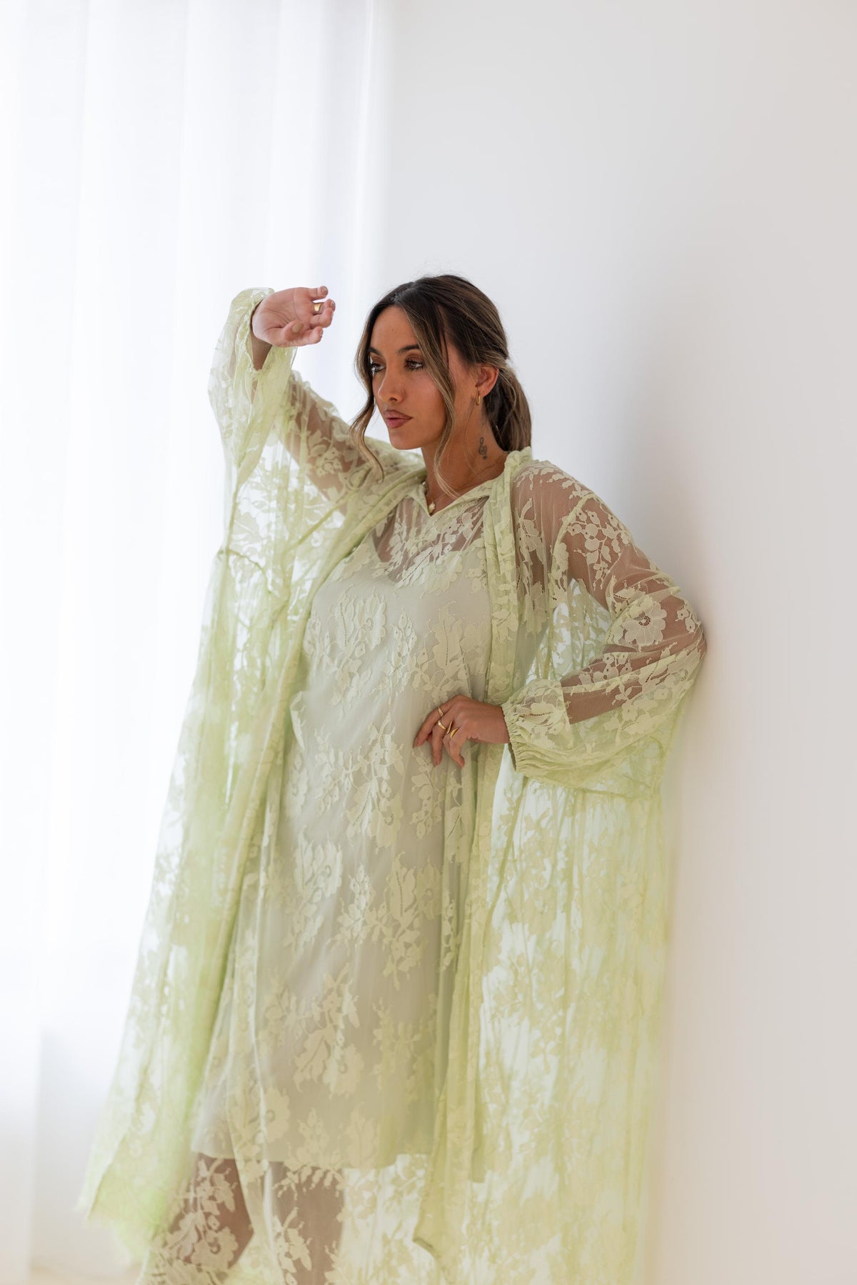 VESTIDO DOLCE VENTO - Pistácio
