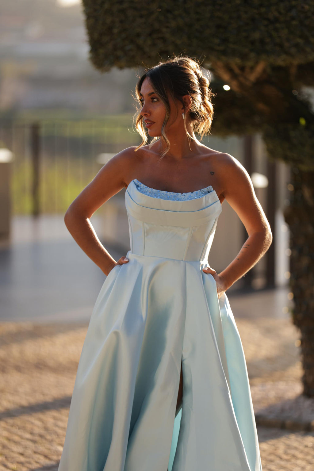 Vestido Malibu Azul Bebé