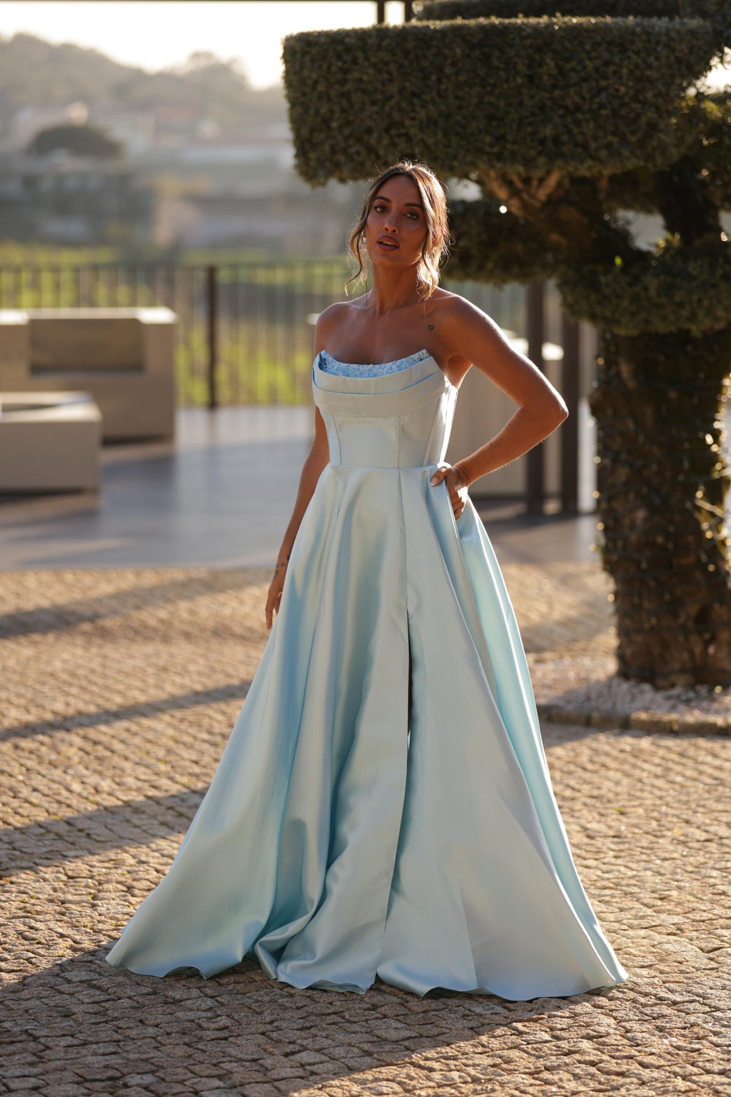 Vestido Malibu Azul Bebé