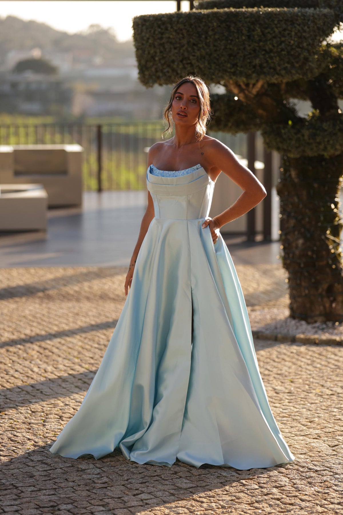 Vestido Malibu Azul Bebé
