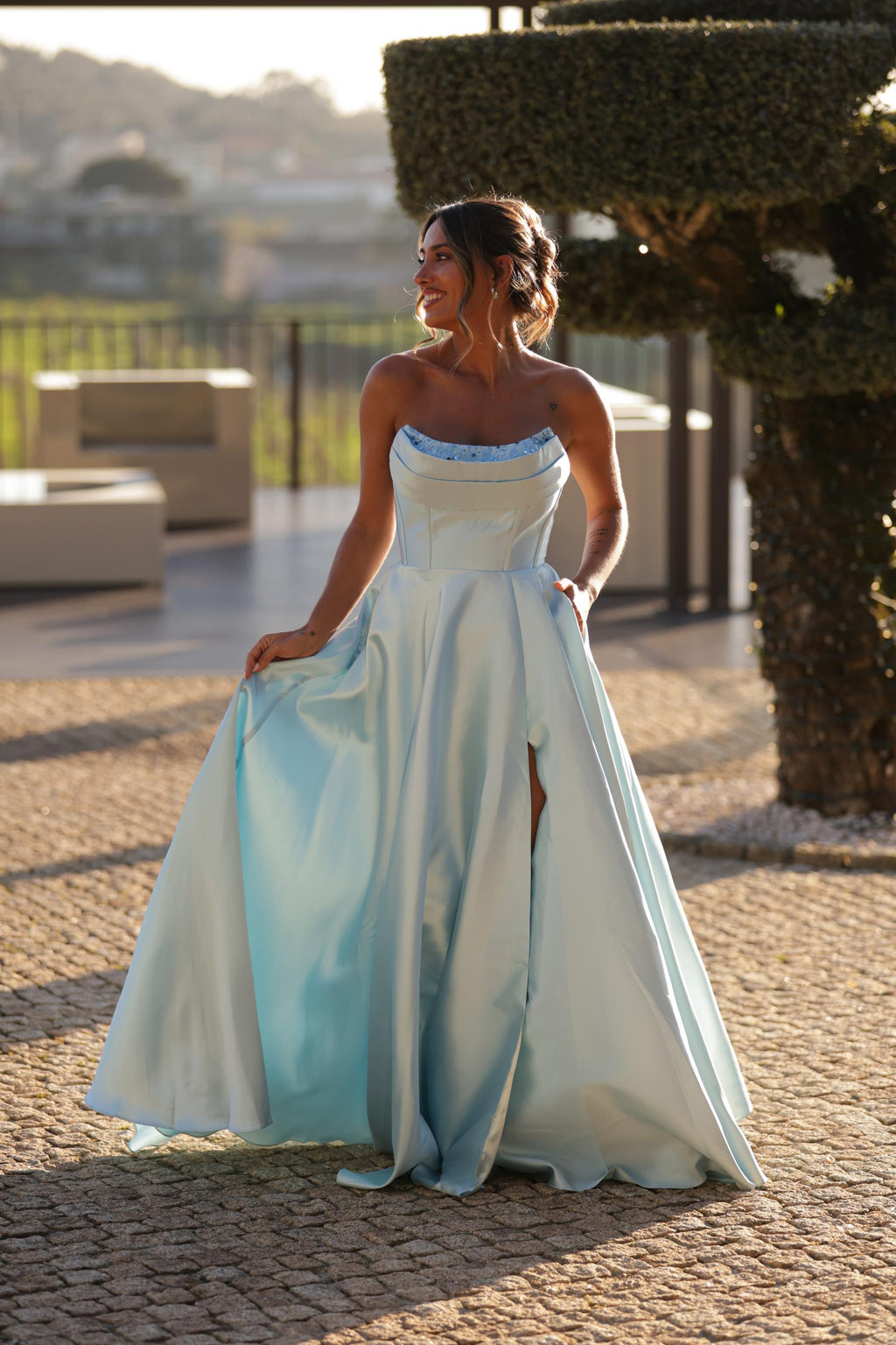 Vestido Malibu Azul Bebé