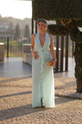 Vestido Celeste - Azul Bebé