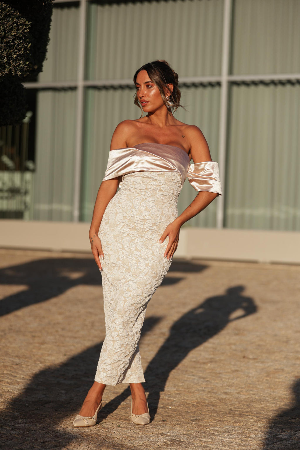 Vestido Elisa - Champagne