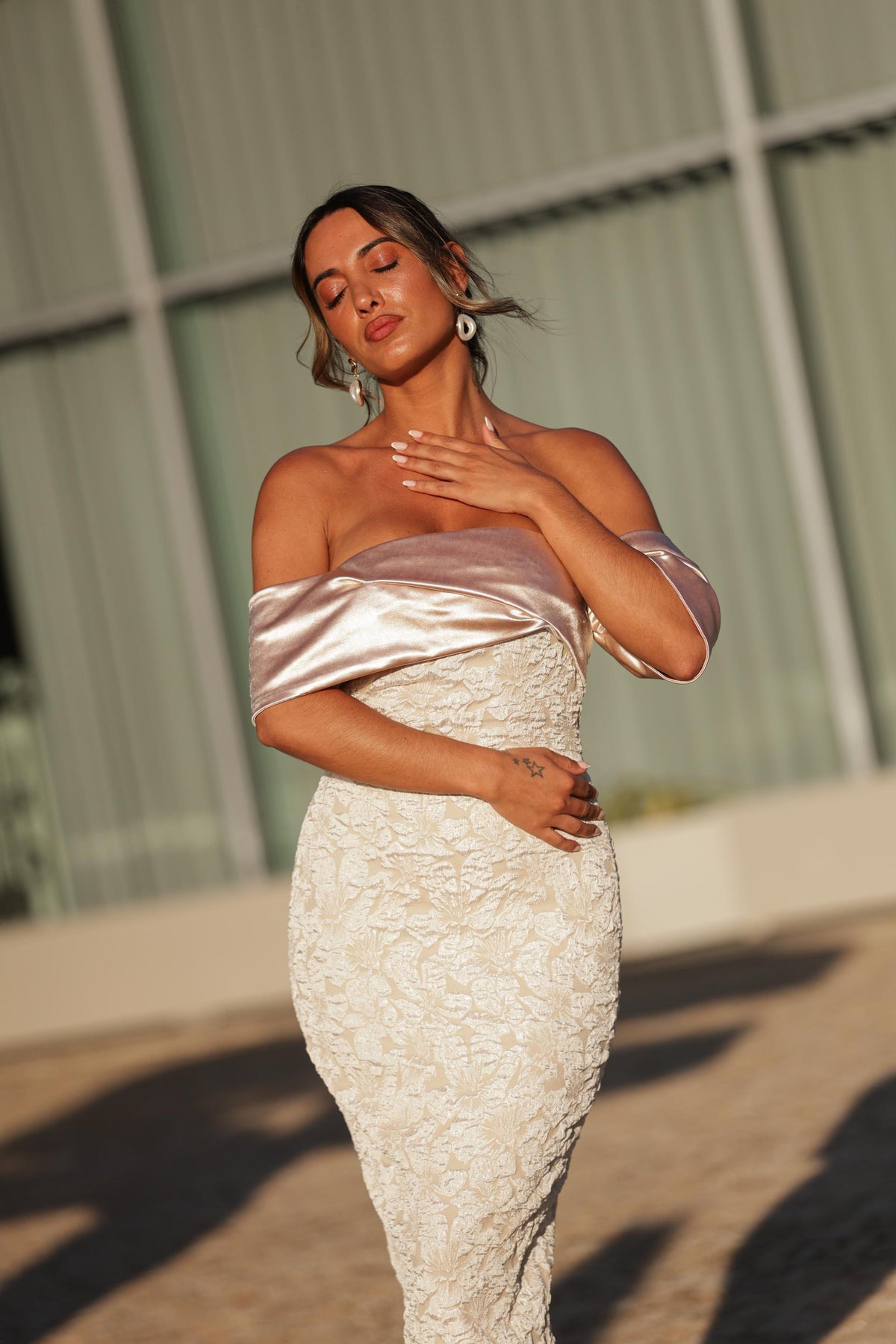 Vestido Elisa - Champagne