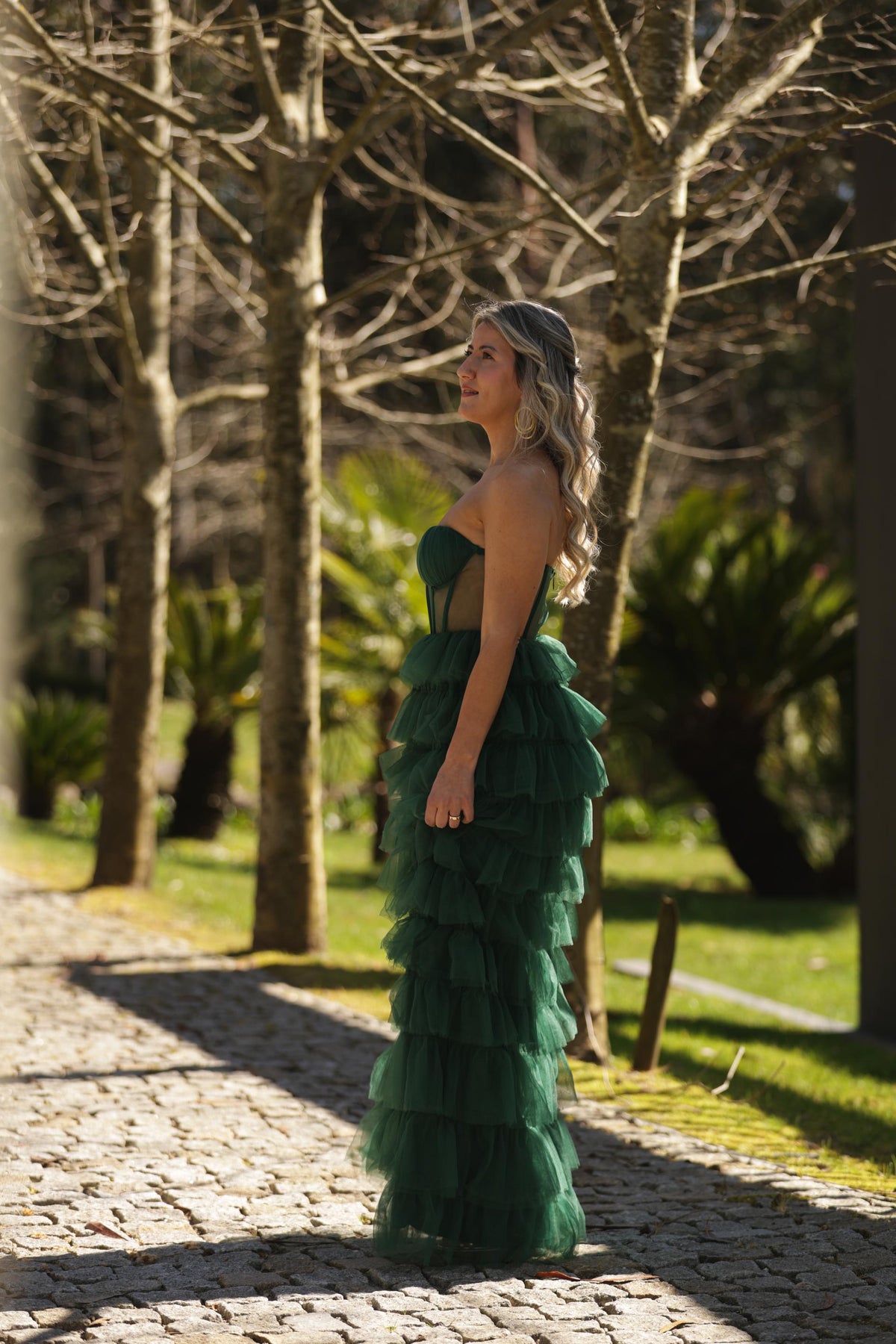 Vestido Isabella - Verde Garrafa