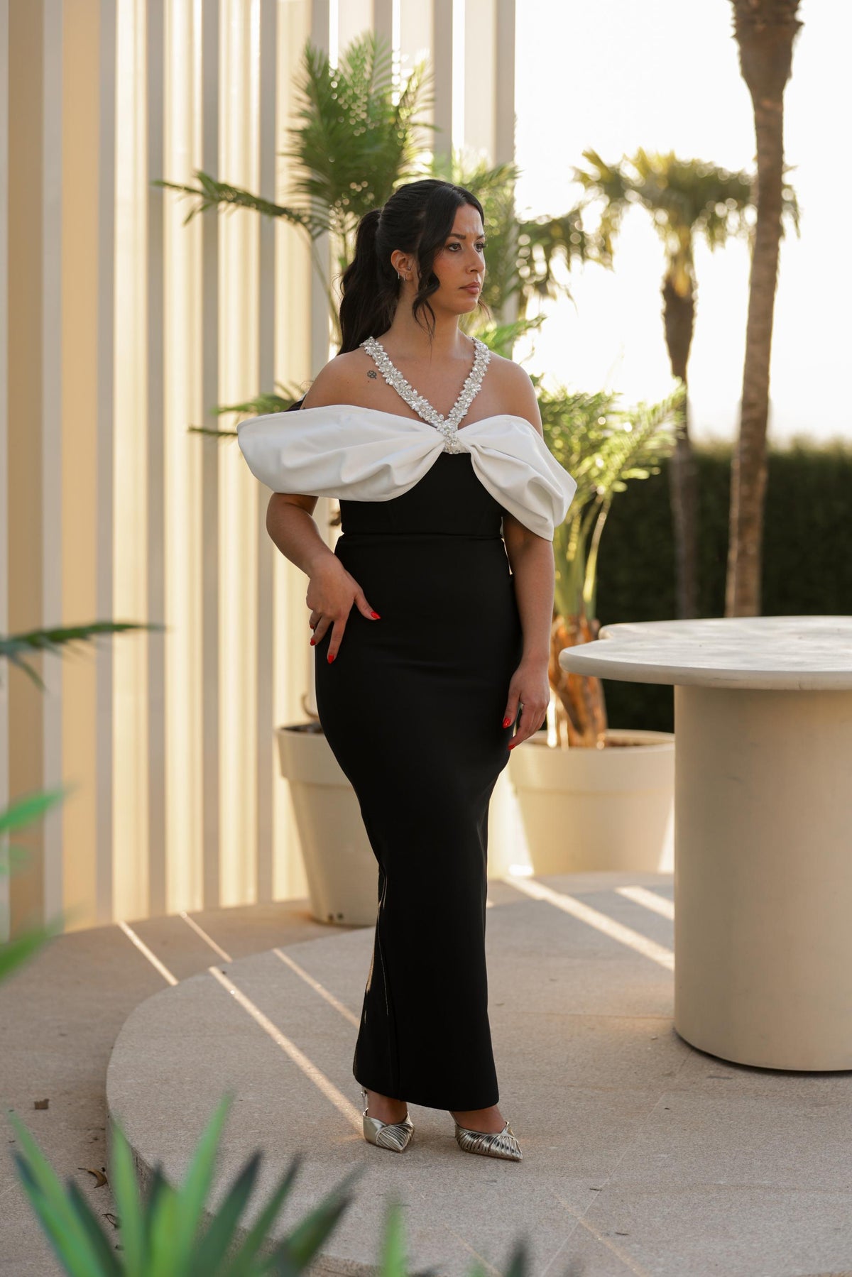 Vestido Capri - Preto & Branco