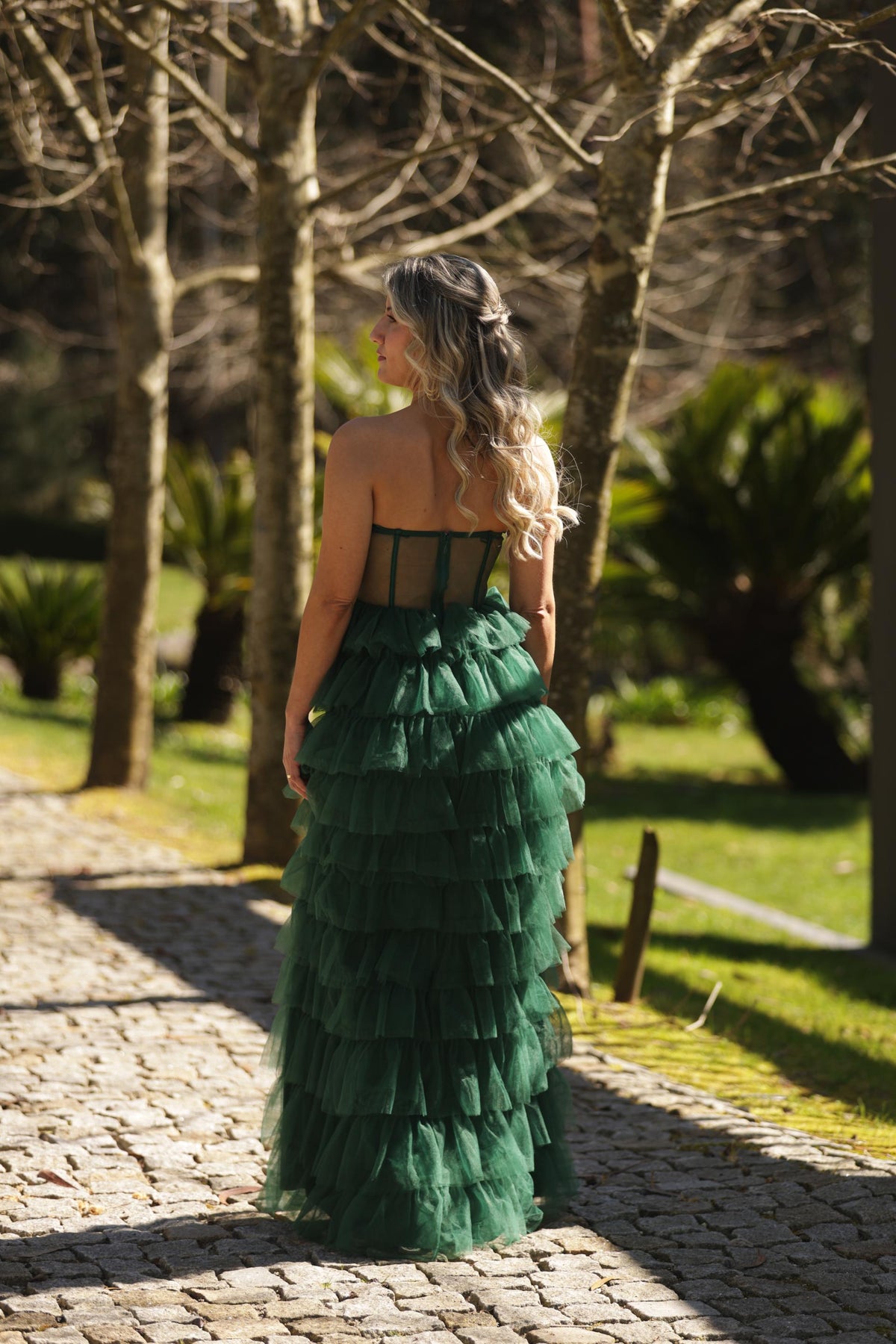 Vestido Isabella - Verde Garrafa