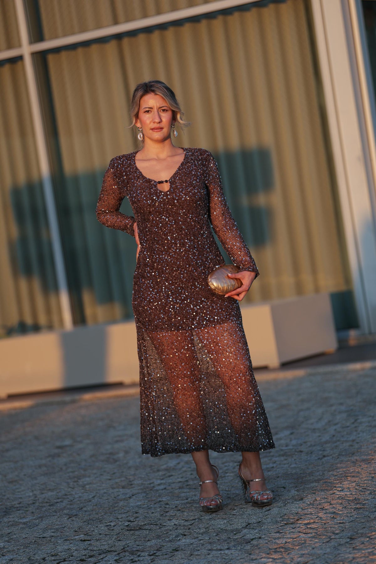 Vestido Florença Castanho