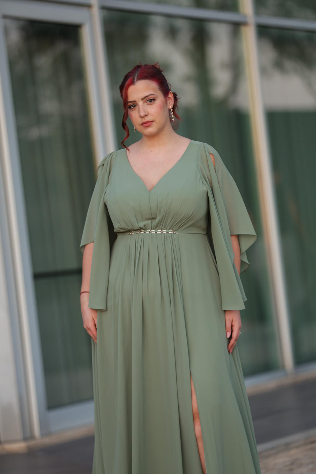 Vestido Helena Verde Seco