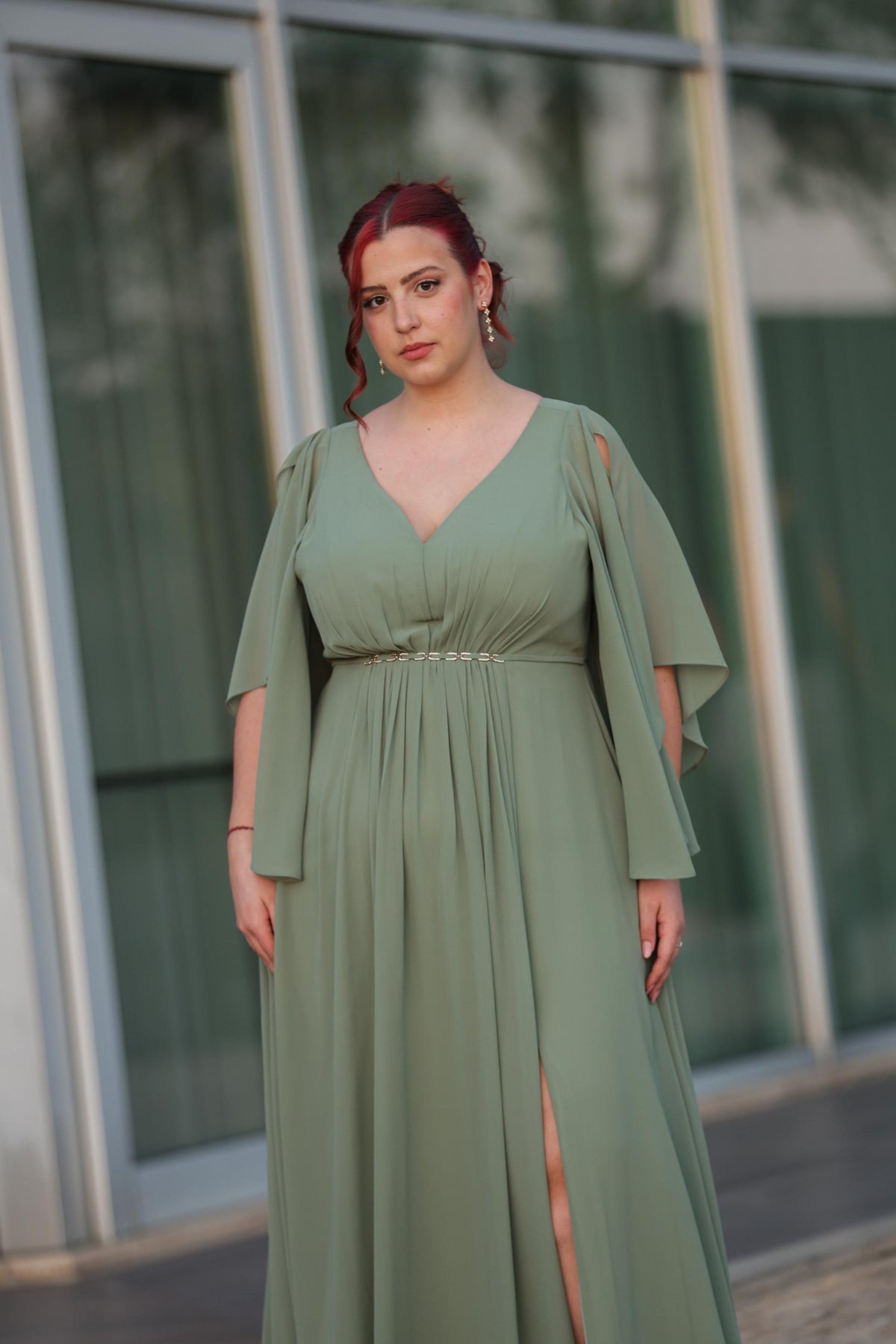 Vestido Helena Verde Seco