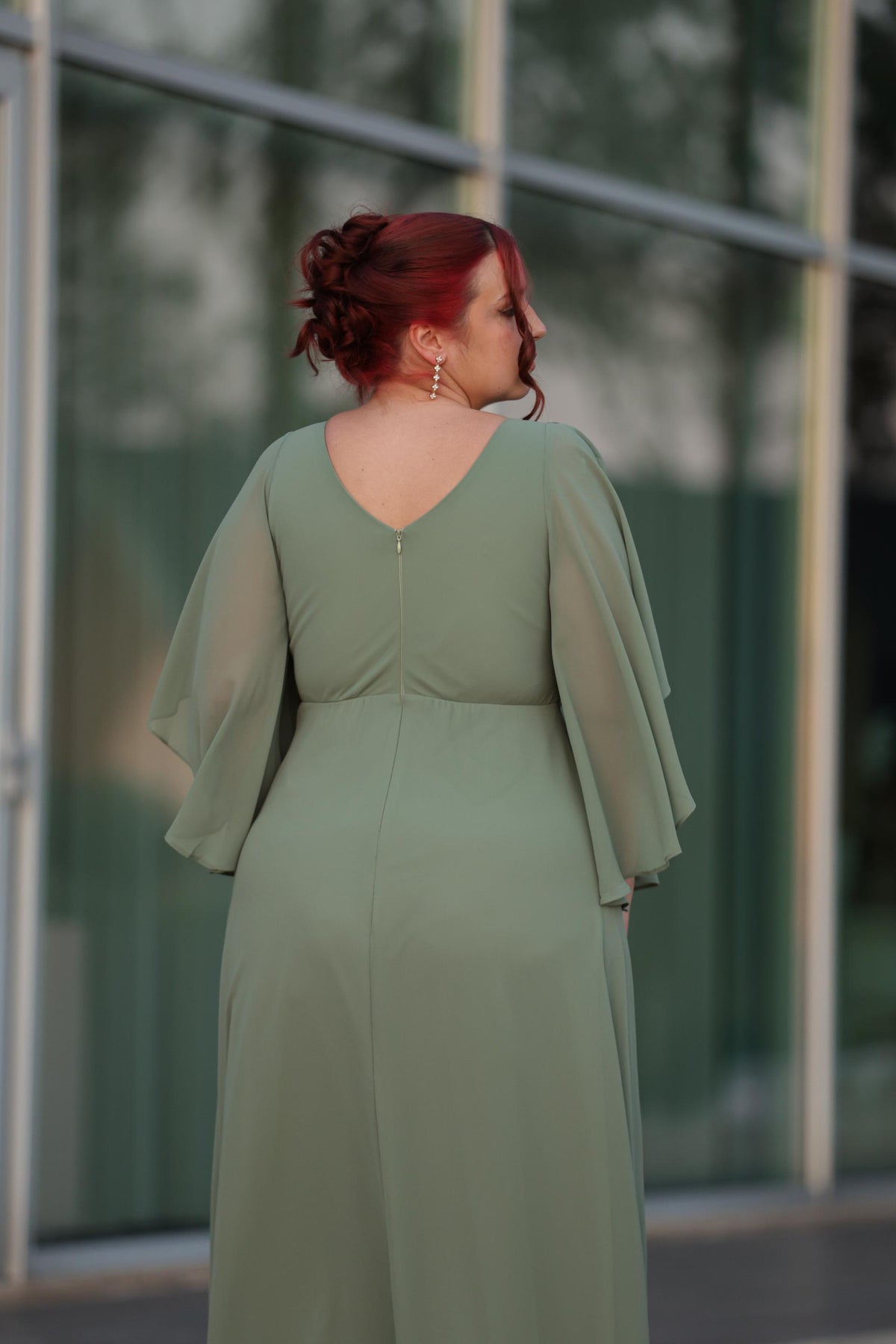 Vestido Helena Verde Seco
