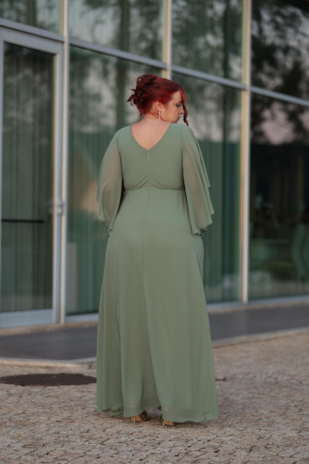 Vestido Helena Verde Seco