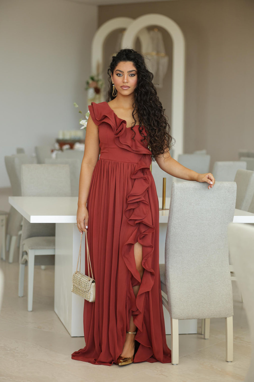 Vestido Ravello - Terracota