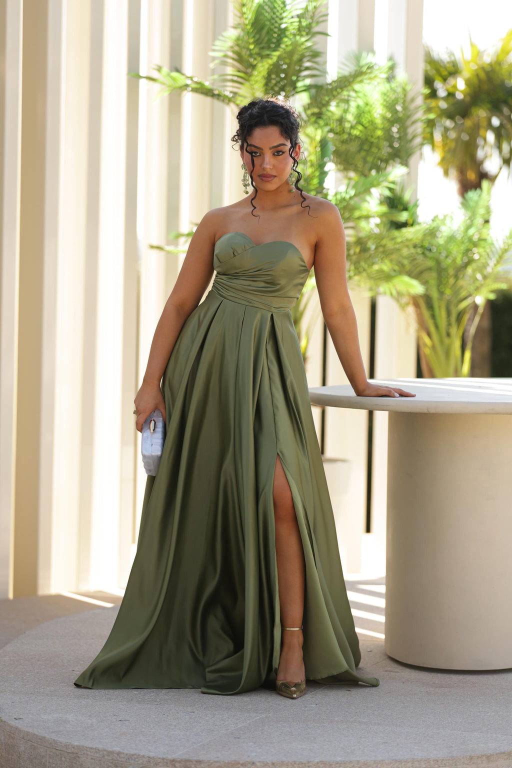 Vestido Alessia - Verde Oliva