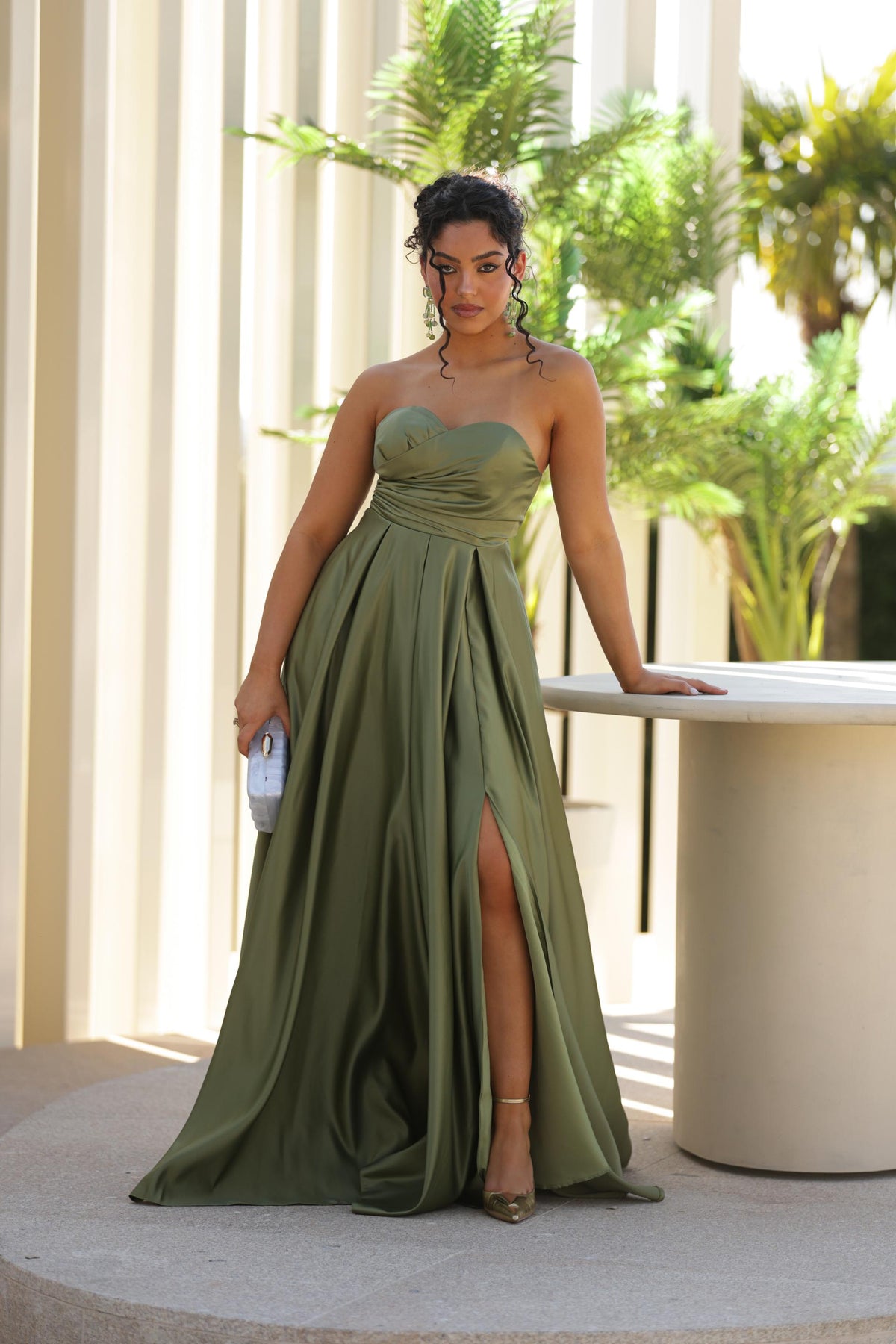 Vestido Alessia - Verde Oliva