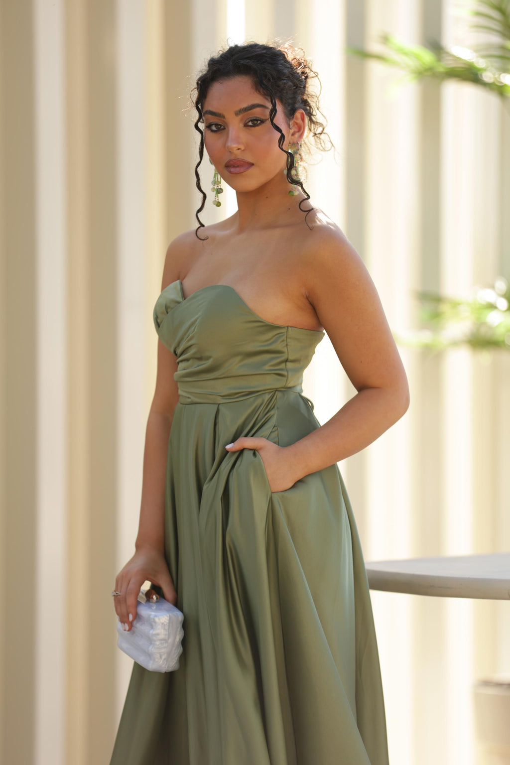 Vestido Alessia - Verde Oliva
