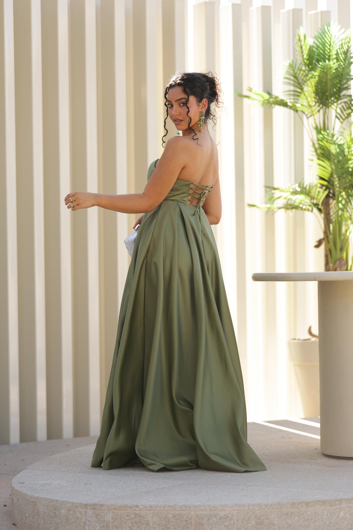Vestido Alessia - Verde Oliva