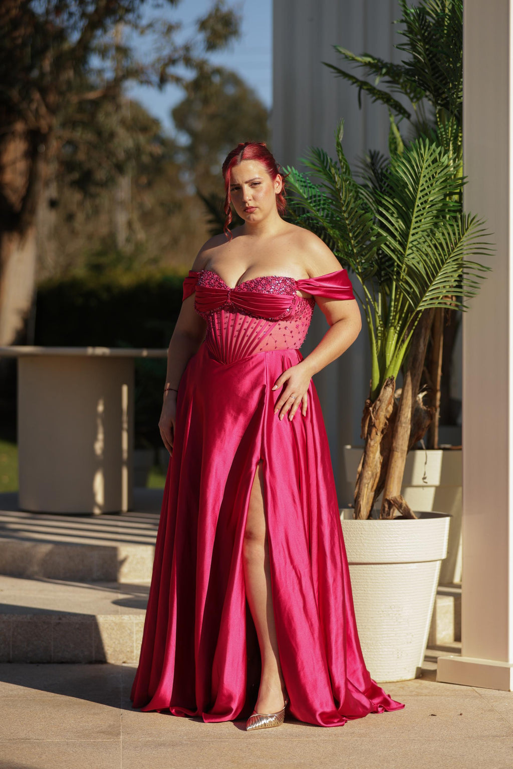 Vestido Camila - Rosa Fúcsia