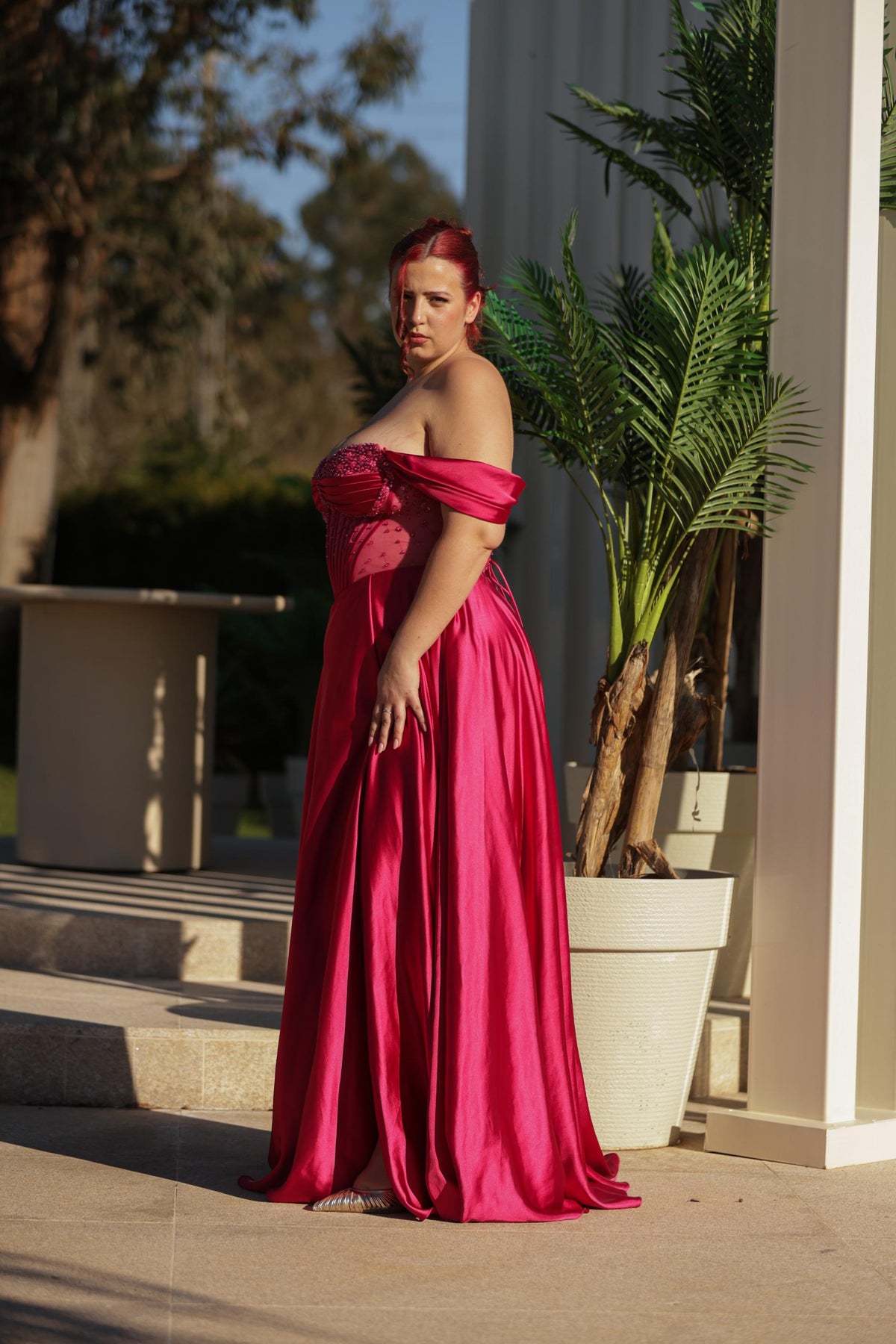 Vestido Camila - Rosa Fúcsia