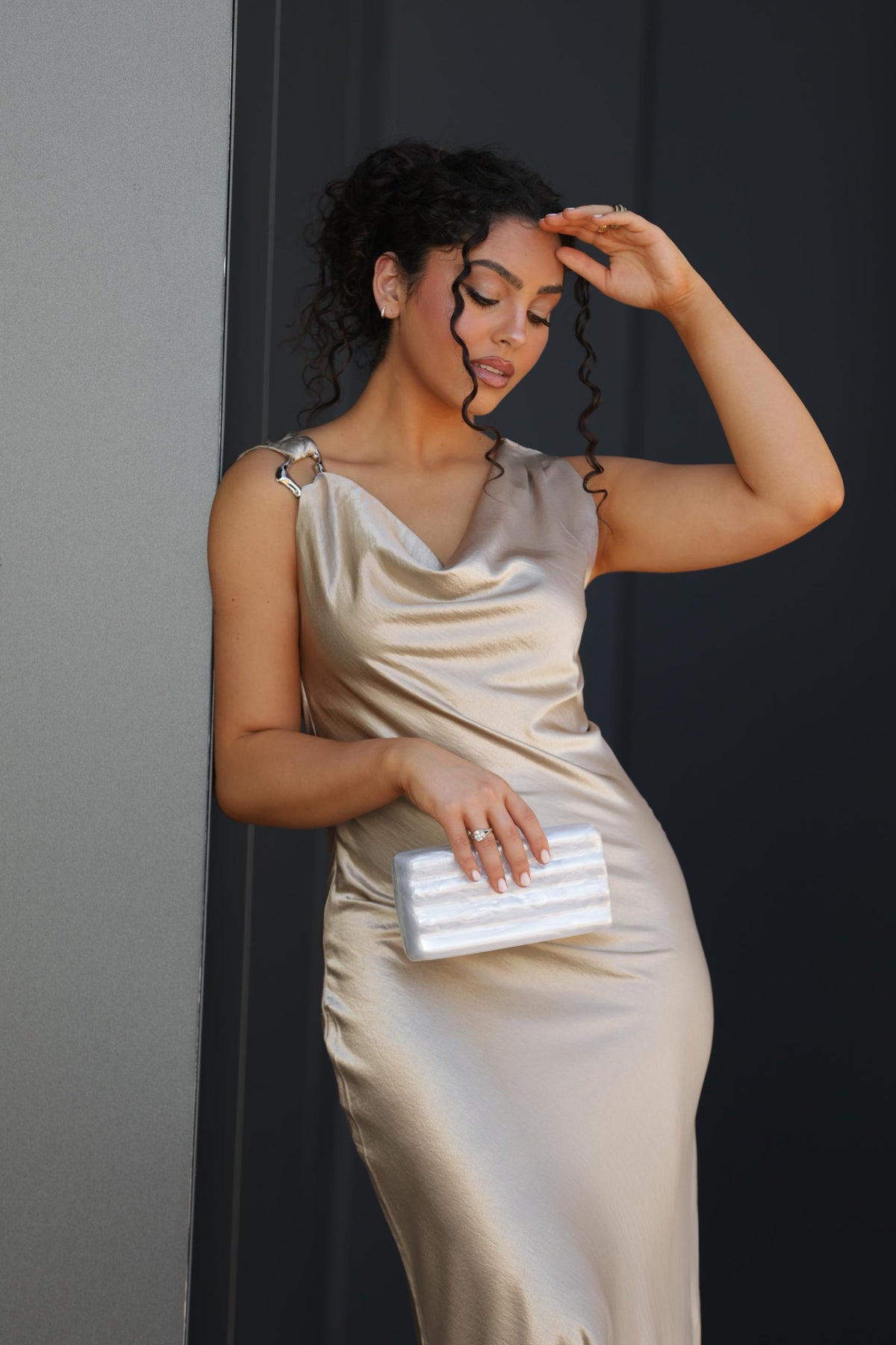 Vestido Alina - Champagne