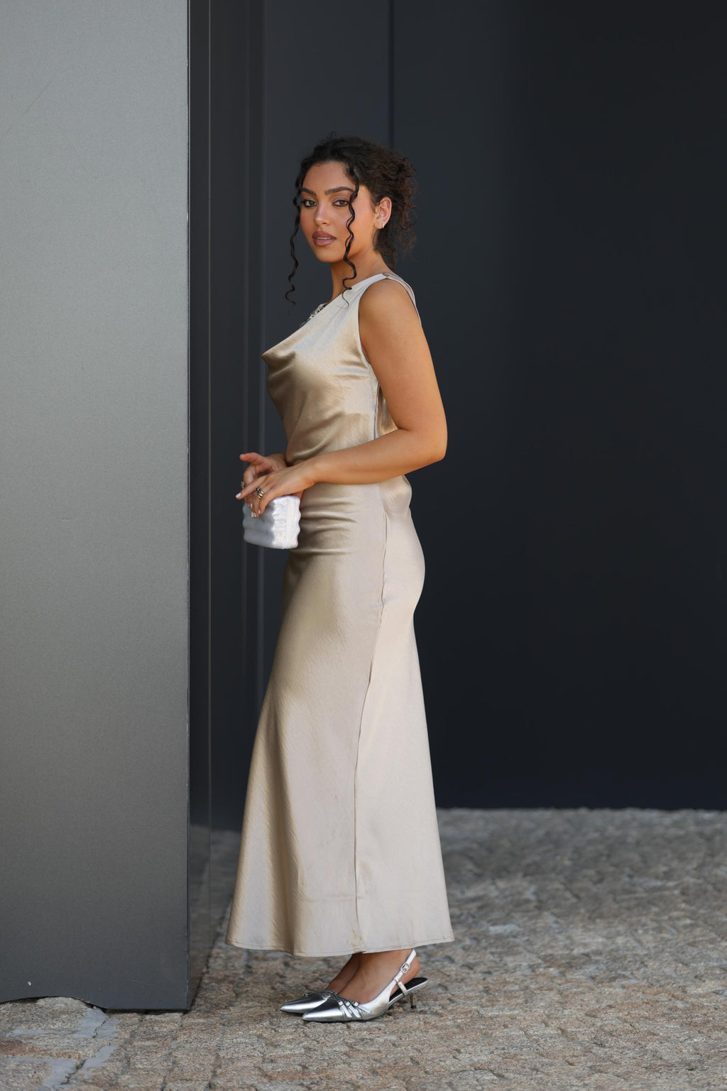 Vestido Alina - Champagne