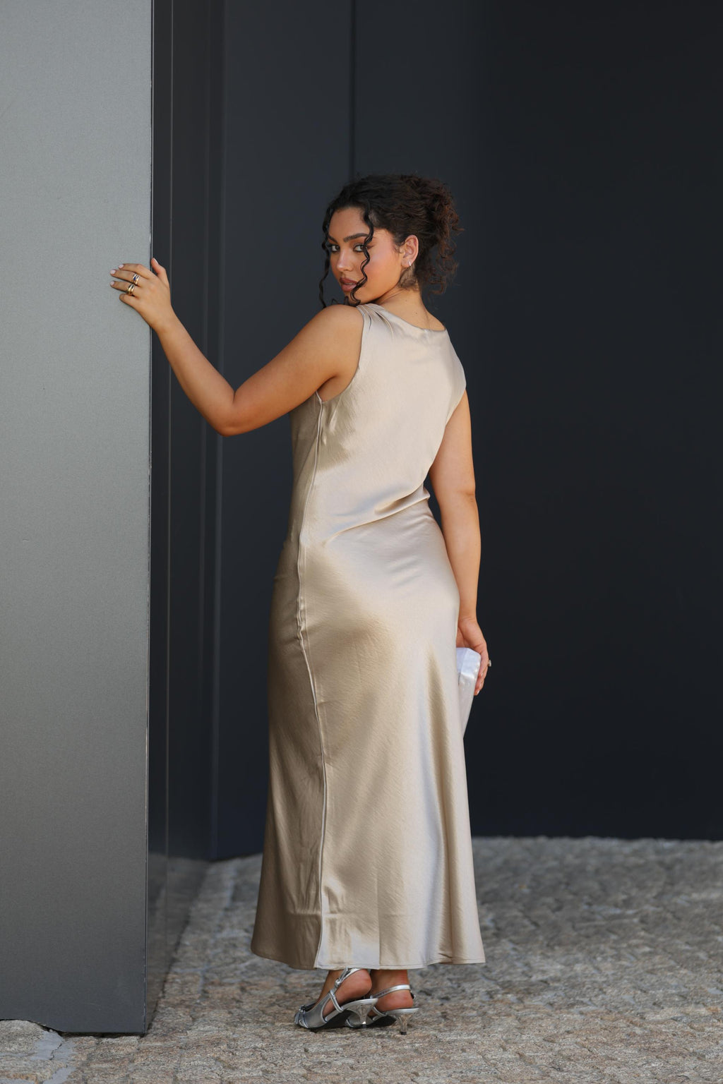 Vestido Alina - Champagne