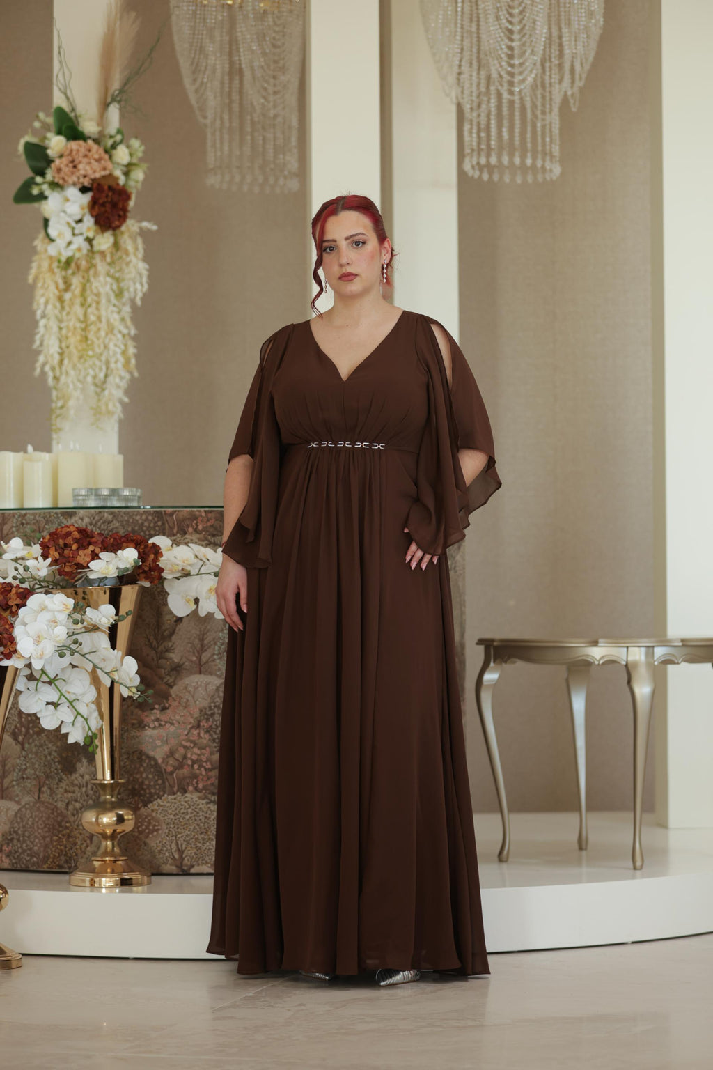Vestido Helena Castanho Chocolate