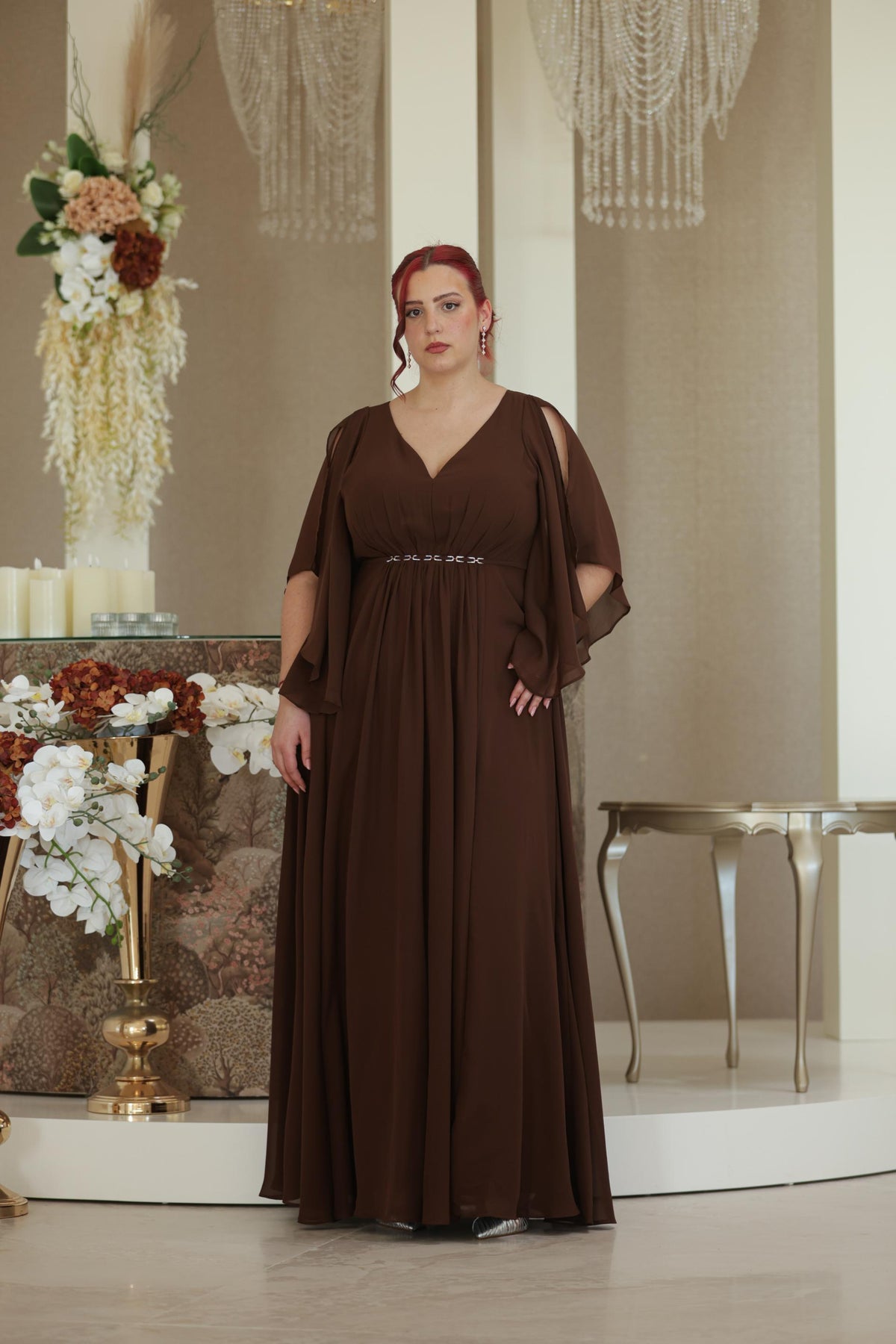 Vestido Helena Castanho Chocolate