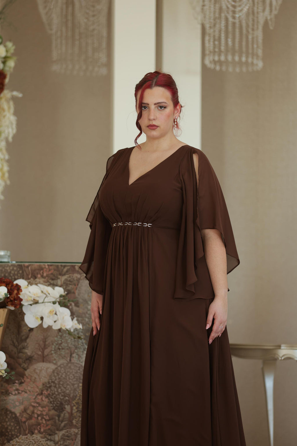 Vestido Helena Castanho Chocolate