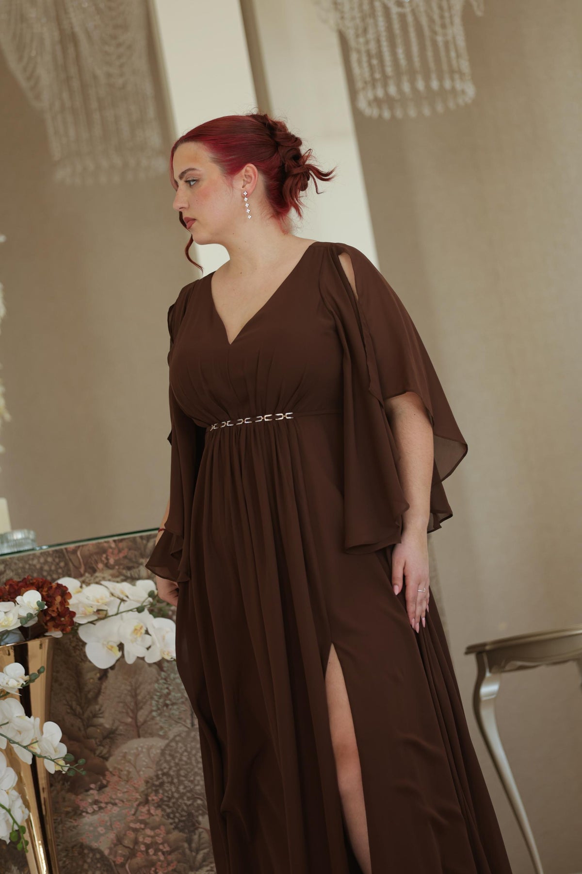 Vestido Helena Castanho Chocolate