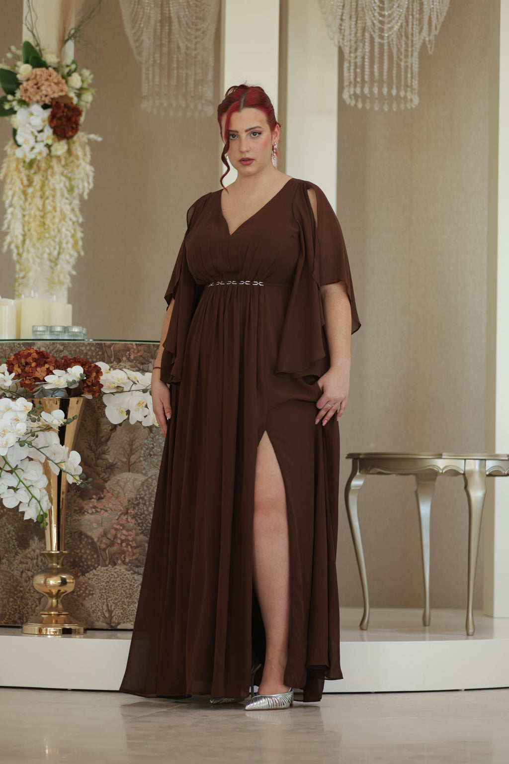 Vestido Helena Castanho Chocolate