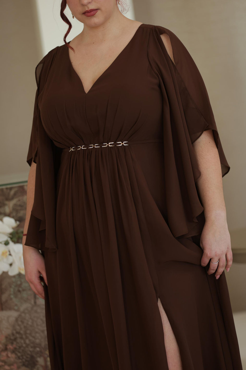 Vestido Helena Castanho Chocolate