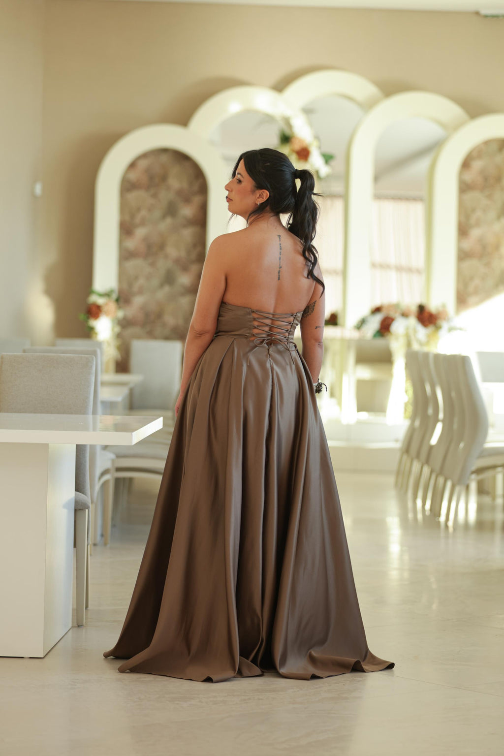 Vestido Alessia - Castanho