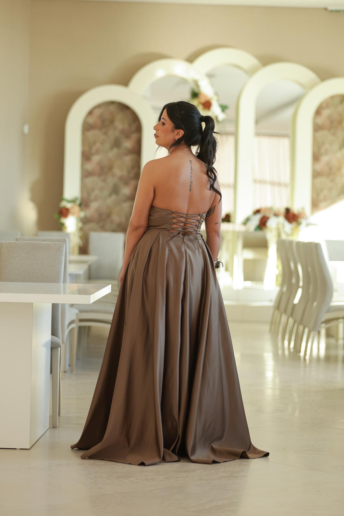Vestido Alessia - Castanho